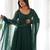 Women's Gorgeous Laheriya Print Fox Georgette Fabric Flared Anarkali Pant and Dupatta Set