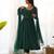 Women's Gorgeous Laheriya Print Fox Georgette Fabric Flared Anarkali Pant and Dupatta Set
