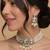 Crystal pearl choker set