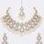 Silver pearl bridal matha patti & necklace set