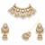 Multi colored matha patti & necklace bridal set