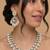 Pearl & crystal side-profile set