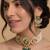 Emerald pearl choker set