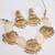 Gold pearl bridal set