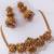 Traditional pearl & stone bridal set