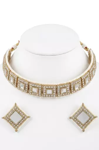 Ivory pearl choker set
