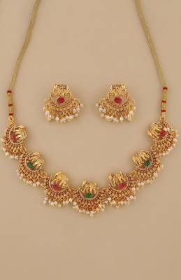 Royal heritage temple jewellery set 3
