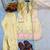 Cream satin embroidered palazzo set