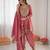 Pink art silk thread embroidery kurta set