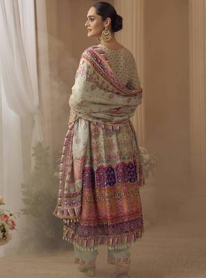 Multicolor crepe printed palazzo set 2