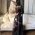 Coffee crepe embroidered farshi salwar set