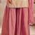 Pink jacquard embroidered sharara set