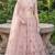 DUSTY SEQUINS EMBROIDERED NET LEHENGA CHOLI SET FOR WOMEN'S