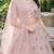 DUSTY SEQUINS EMBROIDERED NET LEHENGA CHOLI SET FOR WOMEN'S