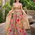 MULTICOLOR SEQUINS & THREAD EMBROIDERED GEORGETTE LEHENGA CHOLI SET FOR WOMEN'S