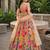 MULTICOLOR SEQUINS & THREAD EMBROIDERED GEORGETTE LEHENGA CHOLI SET FOR WOMEN'S