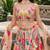 MULTICOLOR SEQUINS & THREAD EMBROIDERED GEORGETTE LEHENGA CHOLI SET FOR WOMEN'S