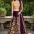 PURPLE SEQUINS EMBROIDERED VELVET LEHENGA CHOLI SET FOR WOMEN'S
