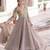 Grey silk readymade anarkali suit with sequin  & embroidery work