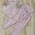 Lavender silk readymade suit with real mirror & embroidery work