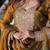 Mehendi chiffon readymade suit with real mirror & embroidery work