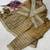 Mustard&grey tissue readymade suit with mirror & embroidery work