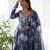 Women's Beautiful Printed Organza Silk Fabric Flared Anarkali Pant and Dupatta Set