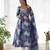 Women's Beautiful Printed Organza Silk Fabric Flared Anarkali Pant and Dupatta Set