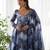 Women's Beautiful Printed Organza Silk Fabric Flared Anarkali Pant and Dupatta Set
