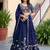 Blue Thread & Sequins Emroidery  Silk blend Lehenga Choli With Dupatta