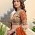 Orange Thread & Sequins Emroidery  Silk blend Lehenga Choli With Dupatta