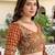 Orange Thread & Sequins Emroidery  Silk blend Lehenga Choli With Dupatta