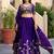 Purple Thread & Sequins Emroidery  Silk blend Lehenga Choli With Dupatta
