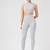 Anushil women solid high neck sleeveless crop top with high-rise tights co-ord activewear set