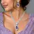 Amethyst Purple Bridal Jewelry Set, Tear Crystal Necklace, Drop Earrings, Lavender Wedding Accessory