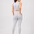 Anushil women solid high neck sleeveless crop top with high-rise tights co-ord activewear set