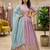 lavender silk blend embroidered wedding lehenga choli with free size upto 44