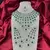 Emerald Green CZ Indian Bridal Jewelry Set: Choker Necklace, Earrings, Tikka