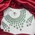 Emerald Green CZ Indian Bridal Jewelry Set: Choker Necklace, Earrings, Tikka