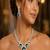 Emerald Green Cubic Zirconia Bridal Jewelry Set, Statement Necklace Earrings