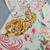 White men's cotton digital print kurta with crochet sequin work