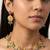 Green & ruby stone, pearl drop traditional jewellery for women