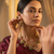 Green & ruby stone, pearl drop traditional jewellery for women