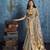 Gray zari tissue handloom weaving saree