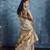 Gray zari tissue handloom weaving saree