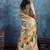 Beige zari tissue handloom weaving saree