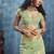 Pista zari tissue handloom weaving saree