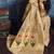 Cream zari tissue handloom weaving saree