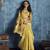 Yellow zari tissue handloom weaving saree
