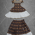 Girls floral cotton navratri lehenga choli set with mirror lace & peplum top